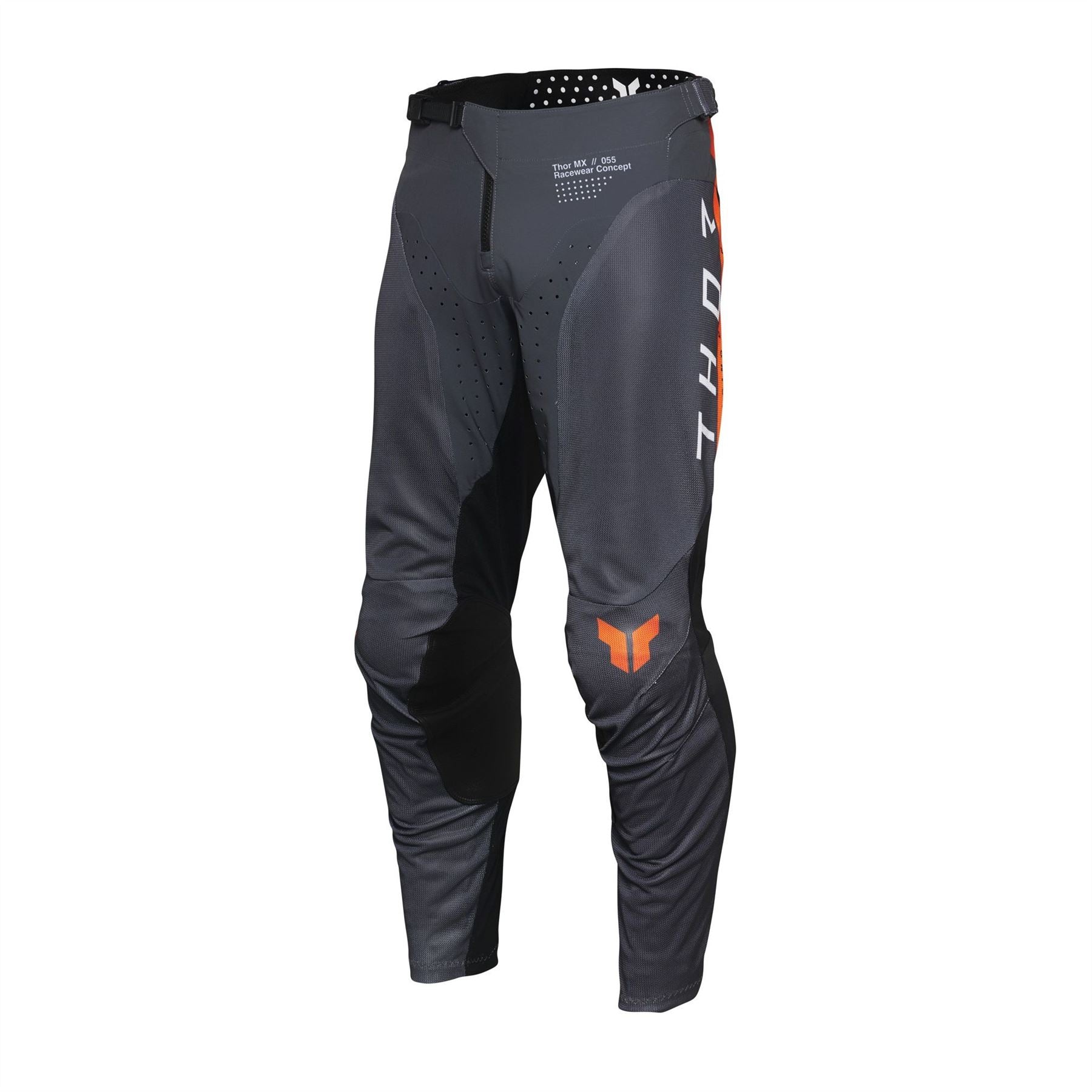 Thor MX Spring 2025 Race Pants Launchmode Vented Raid Charcoal Black